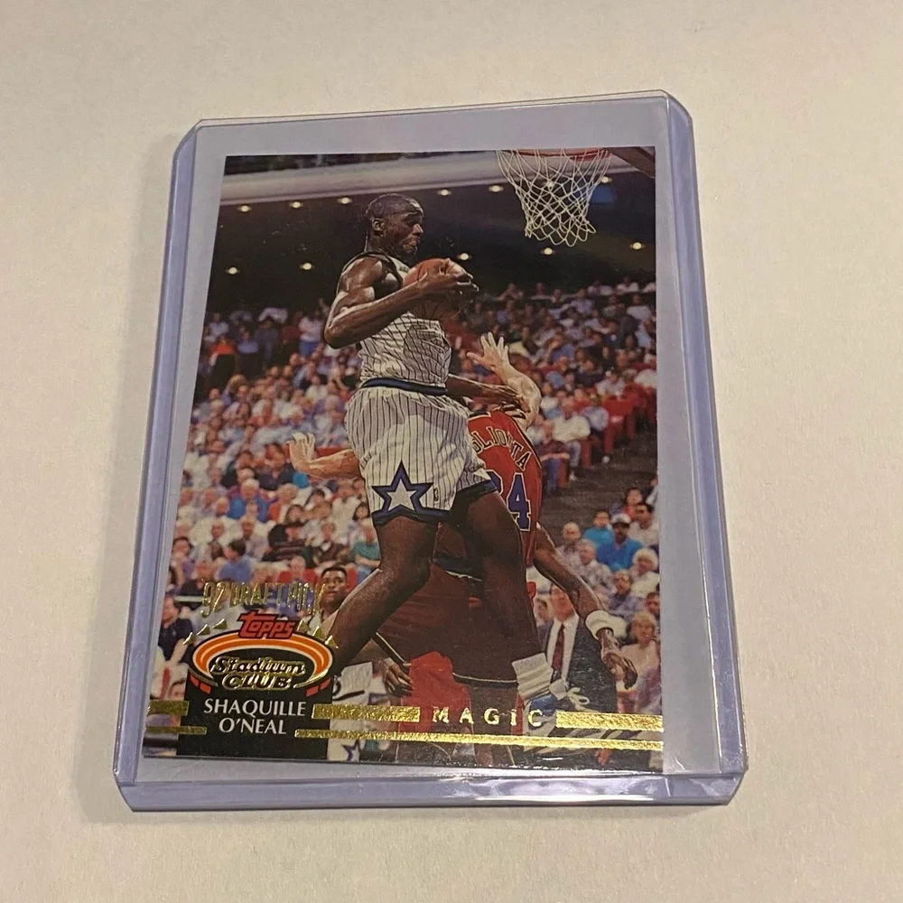 Shaquille O'Neal 1993  Rookie Card Topps Stadium Club Basketball card Vintage